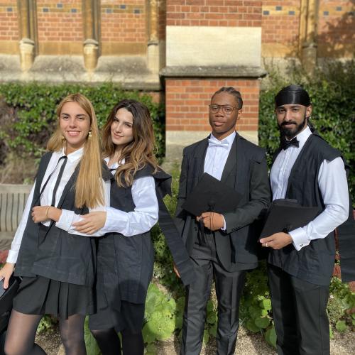 Law Foundation Year student Bassam and his friends